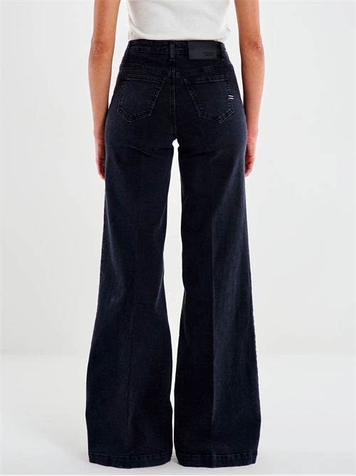 Jeans Giudith Nero con Bottoni VICOLO | DF5078/NERO